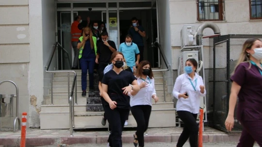 Elazığ'da gerçeği aratmayan yangın ve deprem tatbikatı