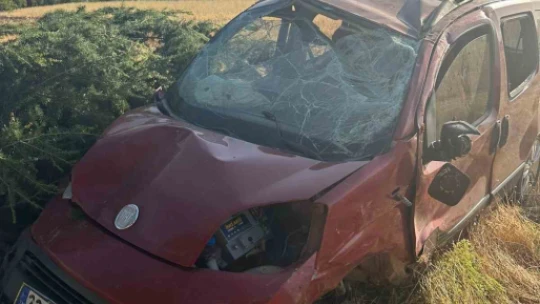 Elazığ'da hafif ticari araç şarampole uçtu: 1 ölü, 4 yaralı