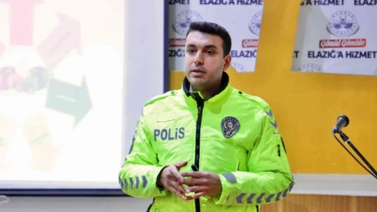 Elazığ'da halk otobüsü şoförlerine trafik eğitimi verildi