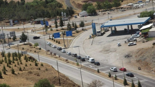 Elazığ'da helikopter destekli trafik denetimi