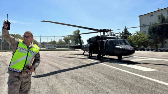 Elazığ'da helikopter destekli trafik denetimi yapıldı