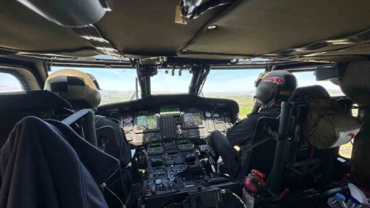 Elazığ'da helikopter destekli trafik denetimi yapıldı