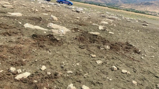 Elazığ'da kaçak kazı yapan şahıs suçüstü yakalandı