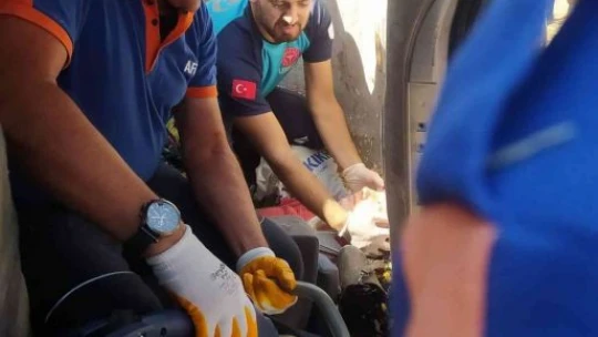 Elazığ'da kamyonet şarampole yuvarlandı: 3 yaralı