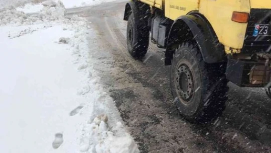 Elazığ'da karla mücadele başladı