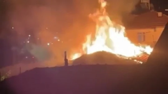 Elazığ'da korkutan yangın