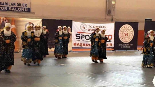 Elazığ'da Kulüpler Arası Halk Oyunları Yarışması bölge finali yapıldı