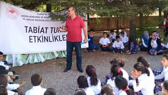Elazığ'da öğrencilere yönelik tabiat eğitimi