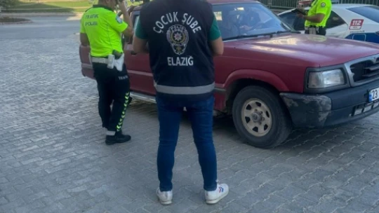 Elazığ'da okul önlerinde denetim