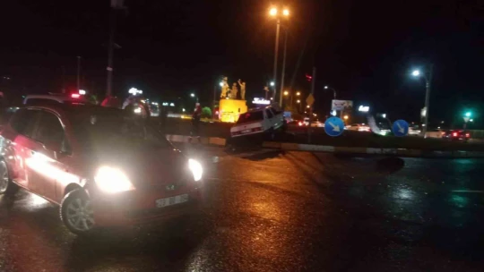 Elazığ'da otomobil aydınlatma direğine çarptı: 1 yaralı