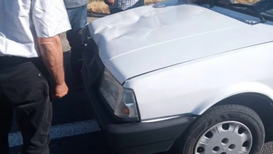 Otomobilin çarptığı yaya yaralandı