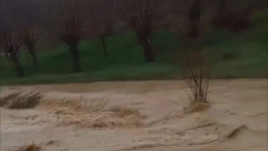 Elazığ'da şiddetli yağışlar sonrası dereler coştu