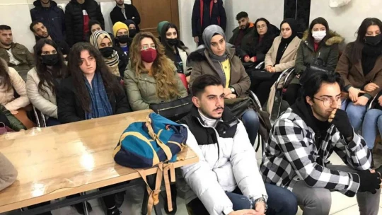 Elazığ'da üniversite öğrencilerine yönelik yangın eğitimi ve tatbikatı