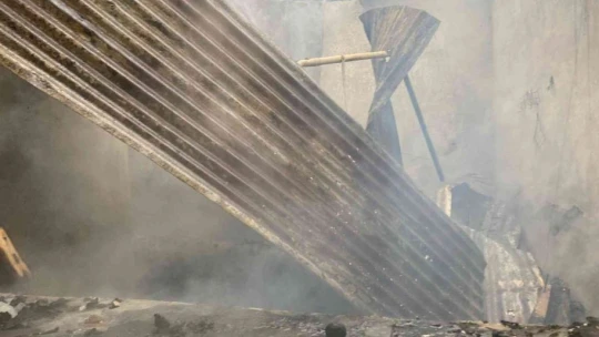Elazığ'da yangın: 1 yaralı