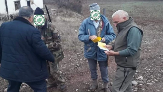 Elazığ'da yasa dışı avcılık yapan 9 kişiye idari işlem uygulandı