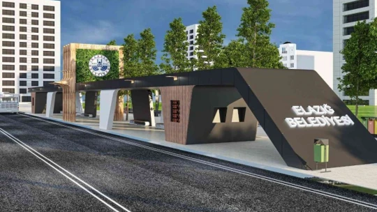 Elazığ'da yolcu dostu otobüs durakları hizmete geçiyor