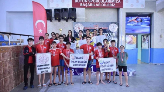 Elazığ'da yüzme yarışmaları sona erdi
