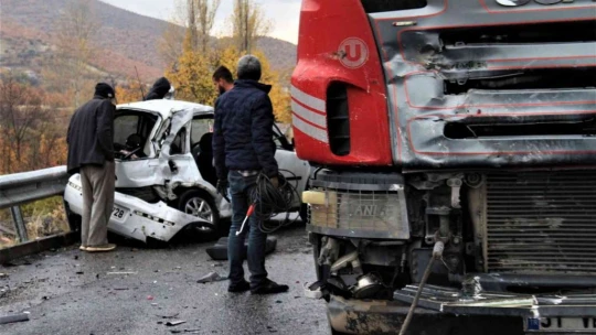 Elazığ'daki kazada 1 kişi hayatını kaybetti