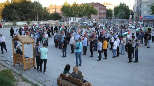 Elazığ'dan İsrail'e tepki, Filistin'e destek sürüyor