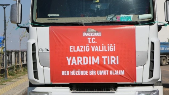 Elazığ'dan sel bölgesine 3 tır yardım