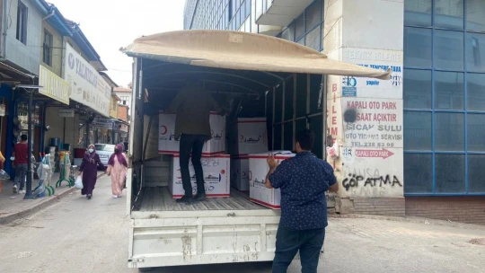 Elazığ'dan yangın bölgesine yardım eli