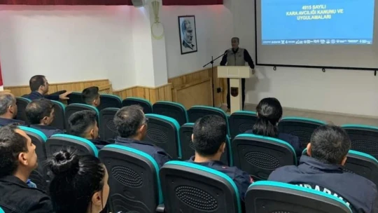 Elazığ Doğa Koruma Şube Müdürlüğünden jandarma ekiplerine bilgilendirme