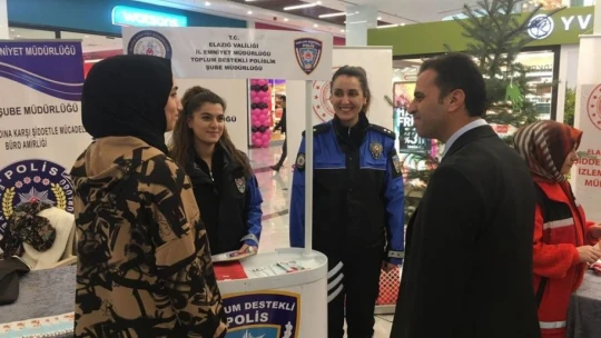 Elazığ emniyetinden 'kadına şiddetle mücadele' çalışması