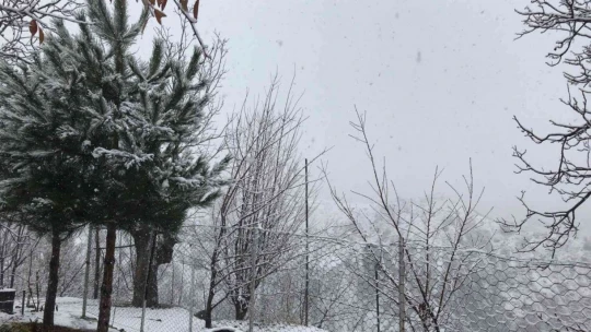 Elazığ'ın yüksek kesimlerinde kar etkili oldu