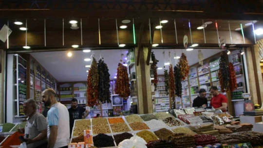 Elazığ Kapalı Çarşıda Kurban Bayramı yoğunluğu