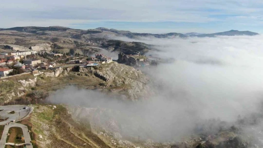 Elazığ sis denizinde kayboldu, eşsiz görüntüler oluştu