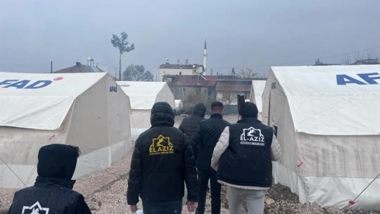 Elaziz-Der deprem bölgesinde yardımlara devam ediyor