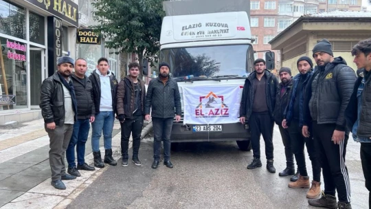 Elaziz-Der deprem bölgesinde yardımlara devam ediyor