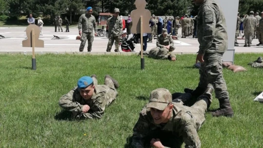 Engelli bireyler için temsili askerlik töreni düzenlendi