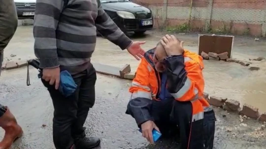 Dün Meydana Gelen Yağış Sonrası Afetzede ,'Allah'a hamt olsun canımız sağ, çocuklarımız kurtuldu'