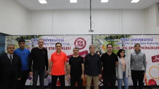FÜ'de personel arası masa tenisi turnuvası sona erdi