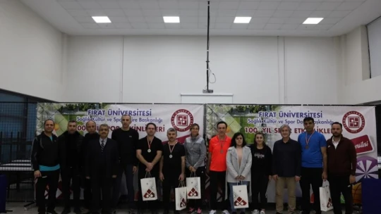 FÜ'de personel arası masa tenisi turnuvası sona erdi