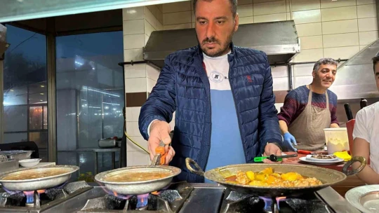 Gastronomi kenti Elazığ'da iftar menüsünün vazgeçilmezi saç tava oldu