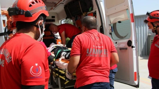 Hastanede gerçeği aratmayan yangın ve deprem tatbikatı