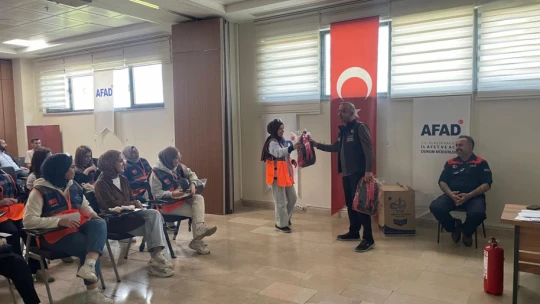 Elazığ AFAD İl Müdürlüğü Gönüllüleri Sahaya Hazırlıyor