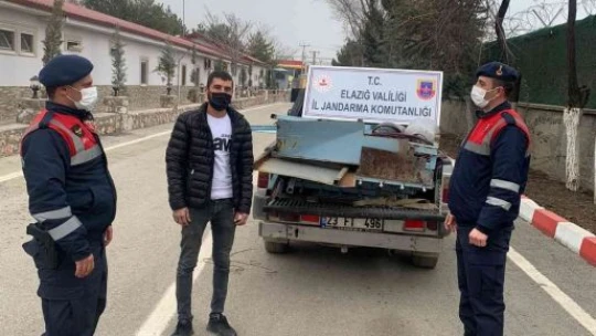 Jandarma tarafından suçüstü yapılan 5 hırsız gözaltına alındı