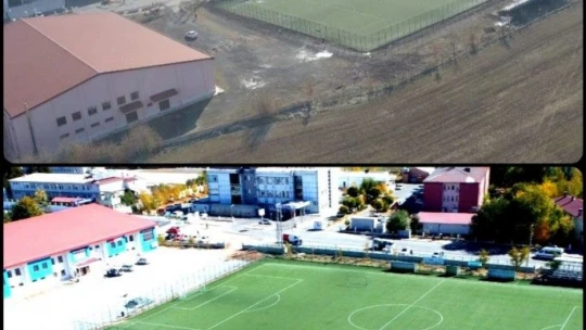 Karakoçan'da spor tesisleri yenilendi