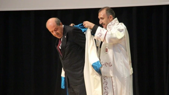 KKTC Cumhurbaşkanı Ersin Tatar'a Fahri Doktora