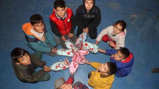 Köydeki çocuklar ilk sömestr tatillini eğlenerek geçirdi