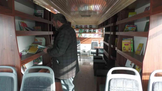 Kütüphanesi olmayan okulların kütüphanesi 'Kitapbüs' olacak