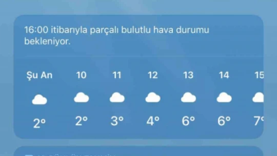 Mart ayının son günü Elazığ'a kar yağdı