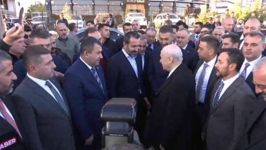 MHP Lideri Devlet Bahçeli, adının verildiği hatıra ormanına fidan dikti