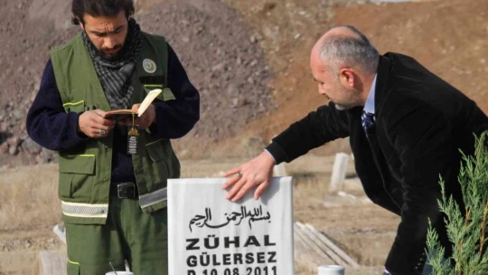 Orman Bölge Müdürlüğü, kimsesizler mezarlığına gömülen kızın mezarına ağaç dikti