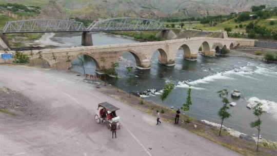Palu'yu ziyaret edenler tarihi ilçeyi artık faytonla gezebilecek