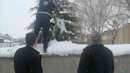 Polis yaban ve sokak hayvanları unutmadı