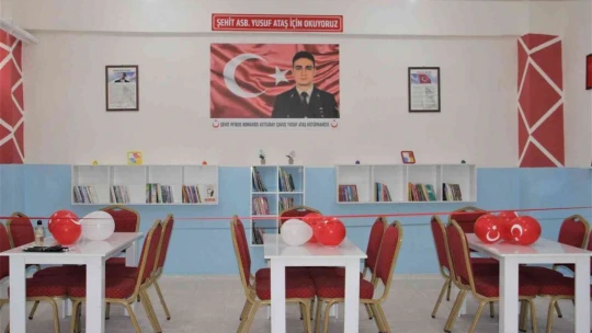 Şehit Yusuf Ataş'ın ismi okuduğu okulun kütüphanesinde yaşatılacak